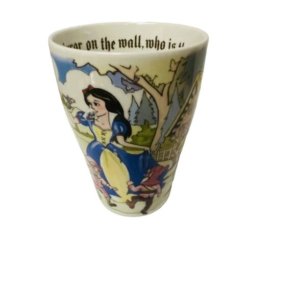 Snow White Seven Dwarfs Ceramic Mug Fairy Tale Theme 12oz - Picture 1 of 10